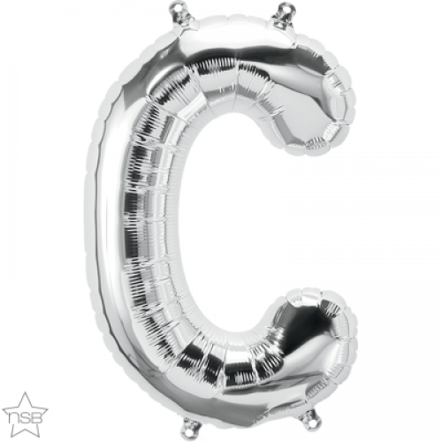 FOIL SMALL LETTER SILVER (عدد 5 قطع) C