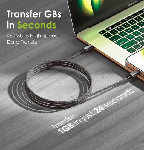 Oraimo كابل مغناطيسي من أورايمو USB-C إلى USB-C بط...