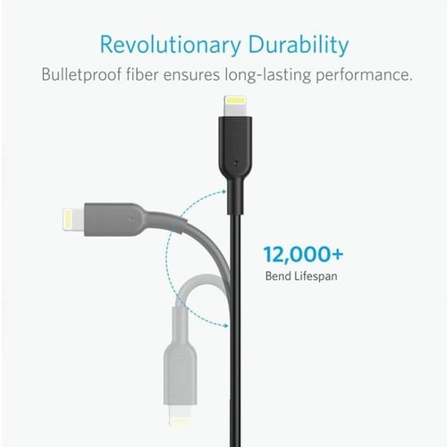 ANKER كيبل شحن انكر من USB الى لايتنينج 90 سم - اس...