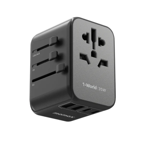 MOMAX موماكس - فيش السفر بتقنية الشحن الشريع بـ5 م...