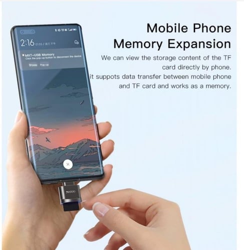 Yesido قارئ بطاقات الذاكرة TF بمقبس من النوع C من...