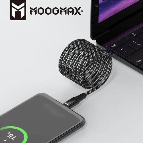 Moogmax كيبل موج ماكس مغناطيس تايب سي تايب سي بطول...