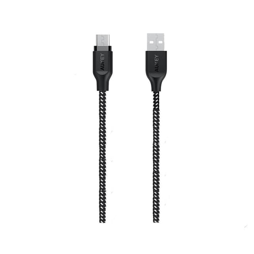 AUKEY- أوكي كابل مايكرو يو اس بي نايلون 1.2 متر. أ...