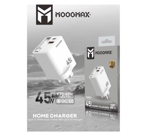 MOOGMAX فيش جداري - موج ماكس بقوة 45 واط مدمج بكيب...