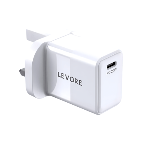 LEVORE ليفوري شاحن جداري بقوة 20 واط منفذ USB-C -...