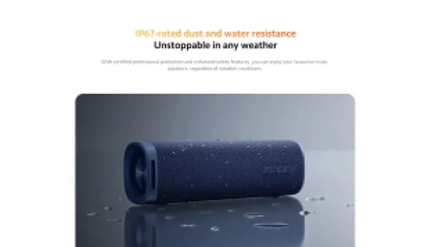 مكبر صوت بلوتوث محمول 30 واط مقاوم للماء أسود شاوم...