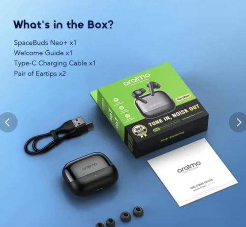 Oraimo اورايمو سماعات أذن لاسلكية، OTW-323P - ذهبي...