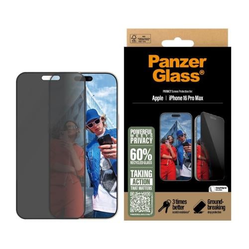 PanzerGlass بانزرجلاس حماية شاشة ايفون 16برو ماكس...