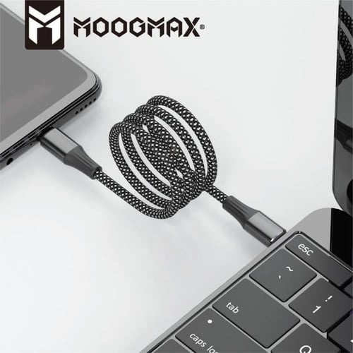 Moogmax كيبل موج ماكس مغناطيس تايب سي تايب سي بطول...