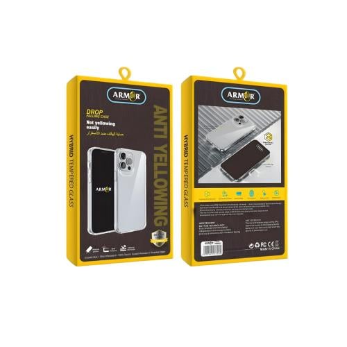 ARMOR آرمور كفر ايفون 14 برو ماكس شفاف ضد الاصفرار...