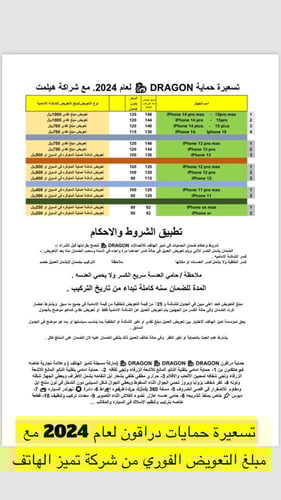 DRAGON دراقون موديل ايفون 11 = حماية دراجون صناعة...