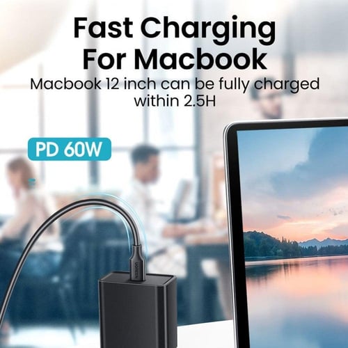 UGREEN سلك شاحن يوجرين من USB-C إلى USB-C بطول 3م...
