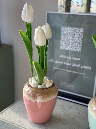 فازة جلنار ورد صناعي (10)