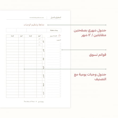 المنظم الشخصي | دروب ممتدة