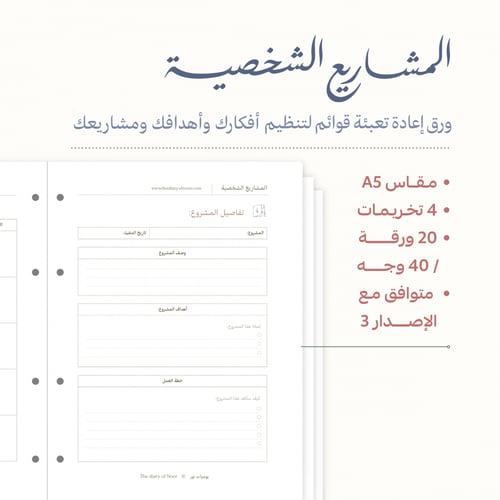 ورق إعادة تعبئة | مشاريع شخصية