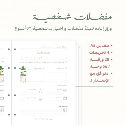 ورق إعادة تعبئة | مفضلات واختيارات شخصية