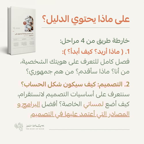 دليل التصميم وكتابة المحتوى على انستقرام ( لصناع ا...