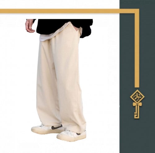 بنطال أوفر سايز مقلم - Over size pant