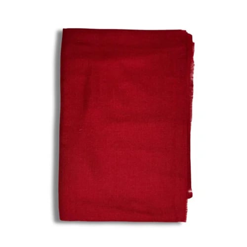 Pure Bashmina plain (red) - medium