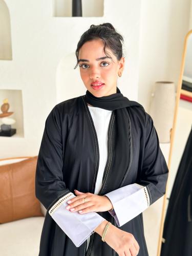 عباية قطن | أسود