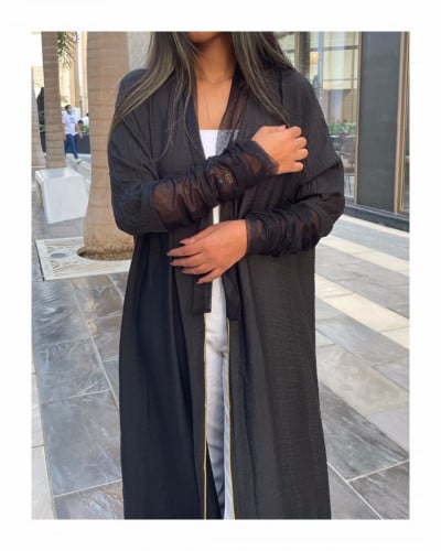 عباية كريب | اسود