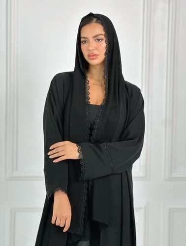 عباية كريب | اسود
