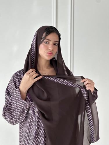 عباية قطن مشجر| موف