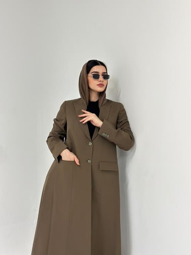 بليزر زيتي ملكي ساده