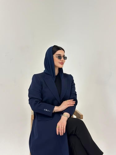 بليزر كحلي ساده