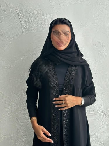 شك اسود الاكمام استرتش