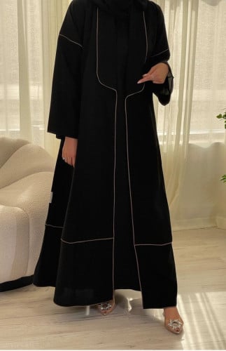 عبايه بقيطان بيج