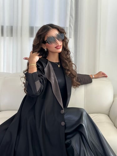 جوخ كشميري اسود+ رمادي