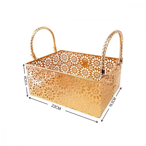 طقم صواني تقديم ذهبي 2 قطعه-O-04-02