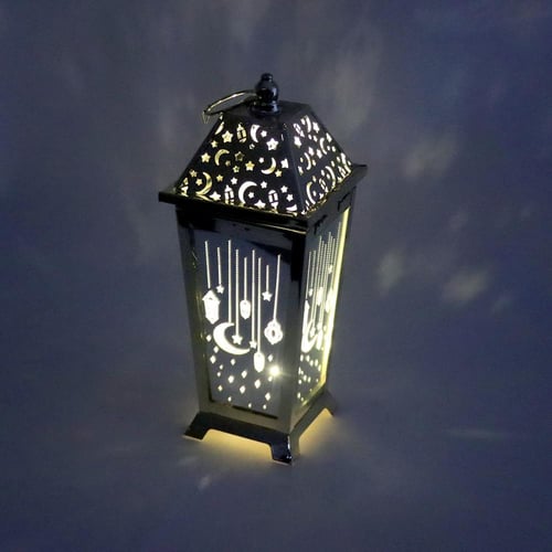 فانوس رمضان مزخرف لون ذهبي -G-K-03-2