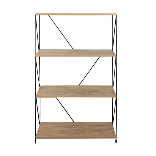 وحدة رفوف خشب ماليزي 4 ادوار مقسم متعددة الإستخدام...