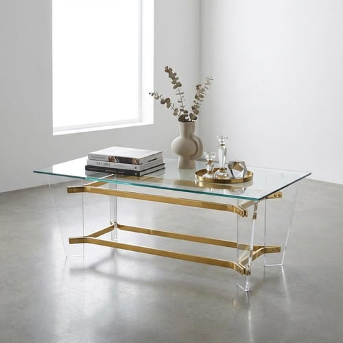 طاولة اكريليك شفافة 120 سم