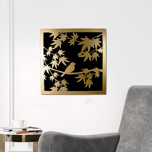 لوحات جدارية حديد مودرن ذهبي - Y-A-01