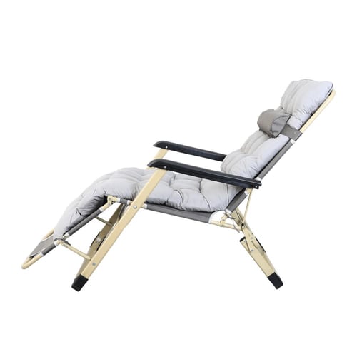 كرسي جلوس شاطئ مع وسادة ومسند للرأس – قابل للطي بل...