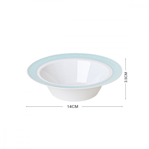 صحون تقديم عميقة مزخرفة 8 حبات لون ازرق فاتح G_01_...