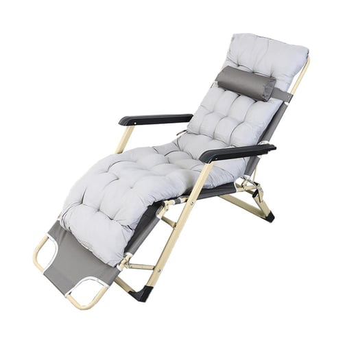 كرسي جلوس شاطئ مع وسادة ومسند للرأس – قابل للطي بل...