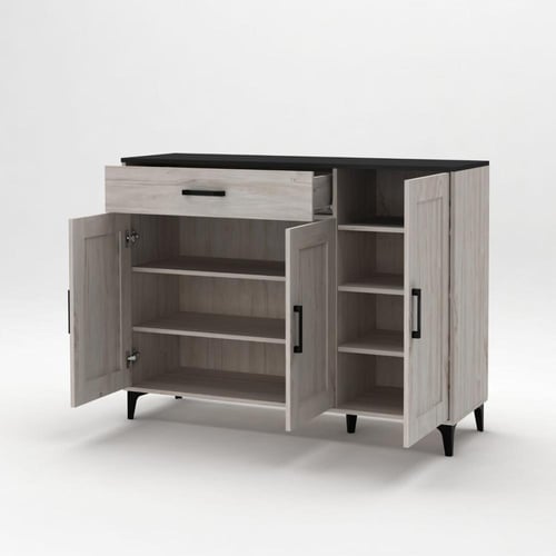 طقم اثاث مودرن - طاولة تلفزيون 180 سم ودولاب بوفية...