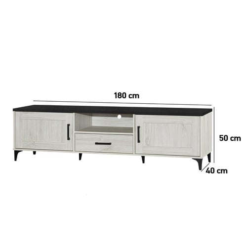 طقم اثاث مودرن - طاولة تلفزيون 180 سم ودولاب بوفية...