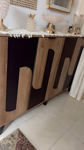 خزانة أحذية 4 أبواب خشب ماليزي 160 سم - خشبي مع أس...