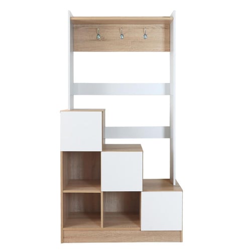 وحدة تخزين رفوف وأدراج مع ستاند تعليق خشب ماليزي خ...