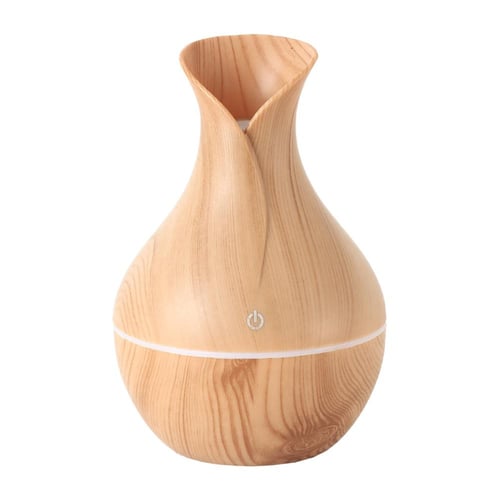 فواحة عطرية شحن على شكل مزهرية مع إضاءة