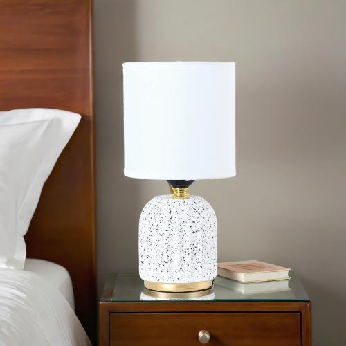 أباجورة غرف نوم أنيقة من السيراميك بإضاءة