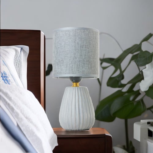 اباجورة كلاسيك أنيقة رصاصي