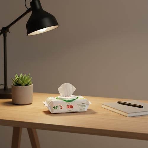 مناديل تنظيف الأسطح من فيري - رائحة الليمون (100 م...