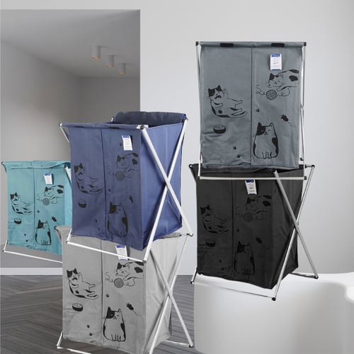 سلات غسيل ملابس قماش قابلة للطي A_09_5