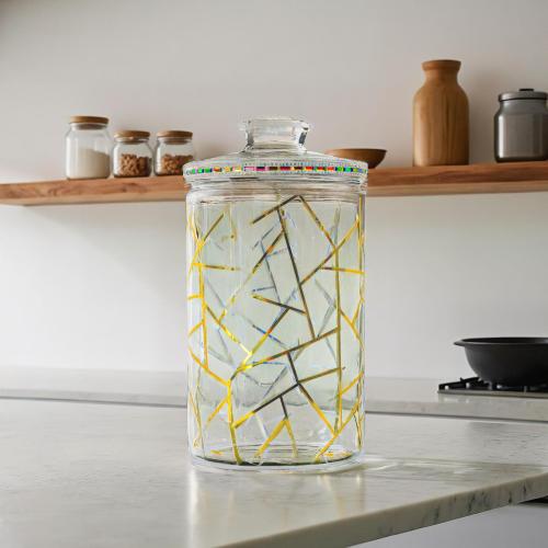 برطمان طعام شفاف بغطاء من الاكريليك